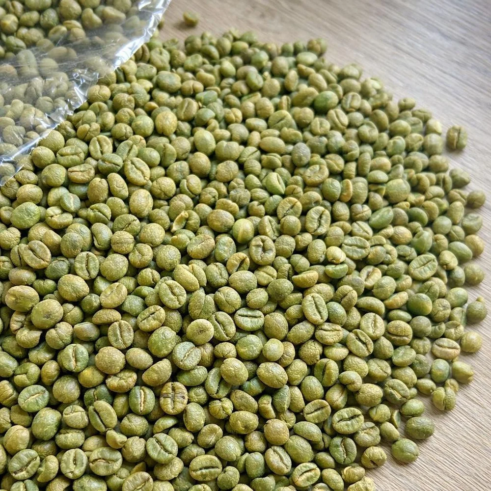 Grains de café vert